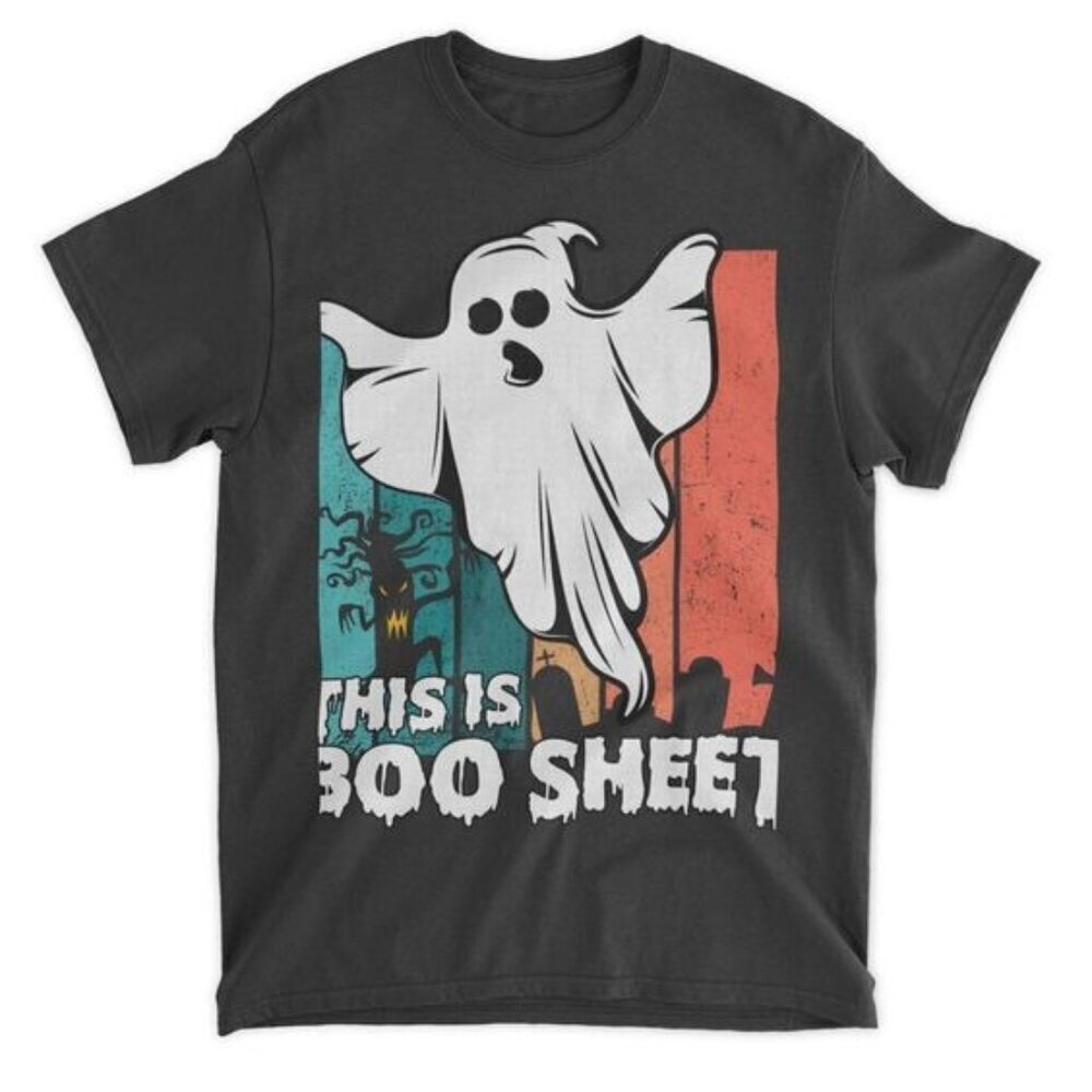This Is Boo Sheet Happy Halloween Scary Ghost Unisex Standard Tshirt